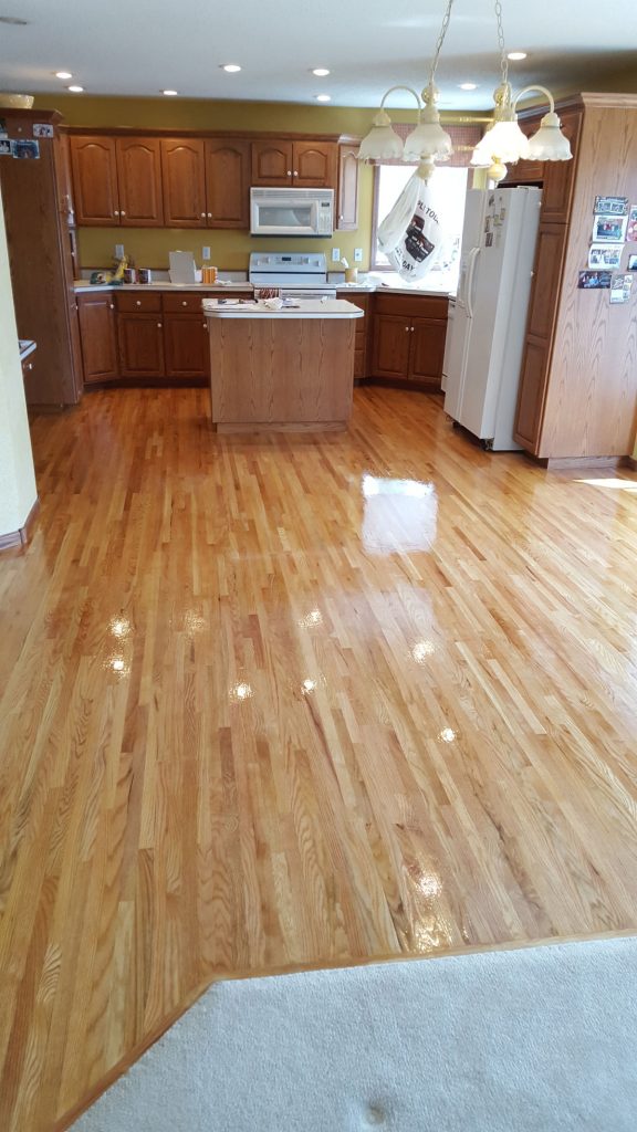finished wood floor