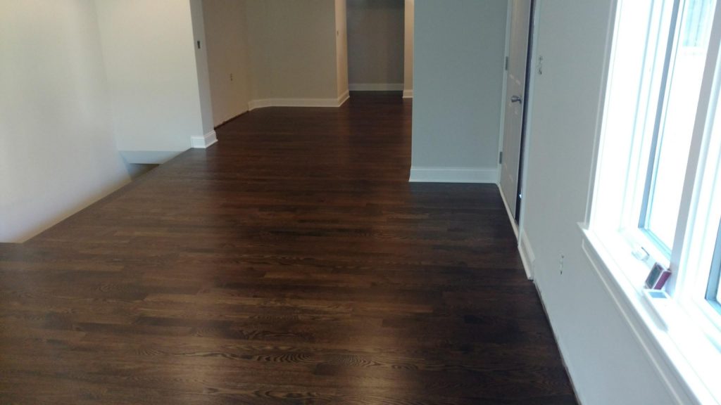 finished wood floor