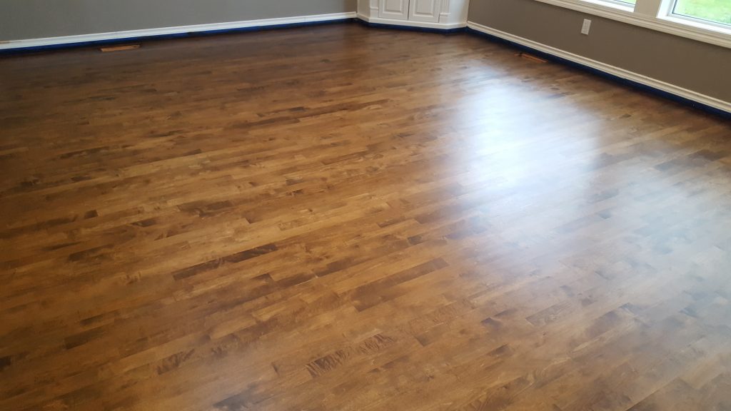 finished wood floor