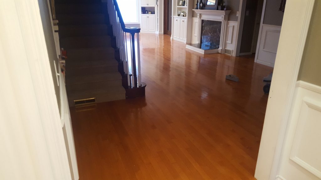 finished wood floor